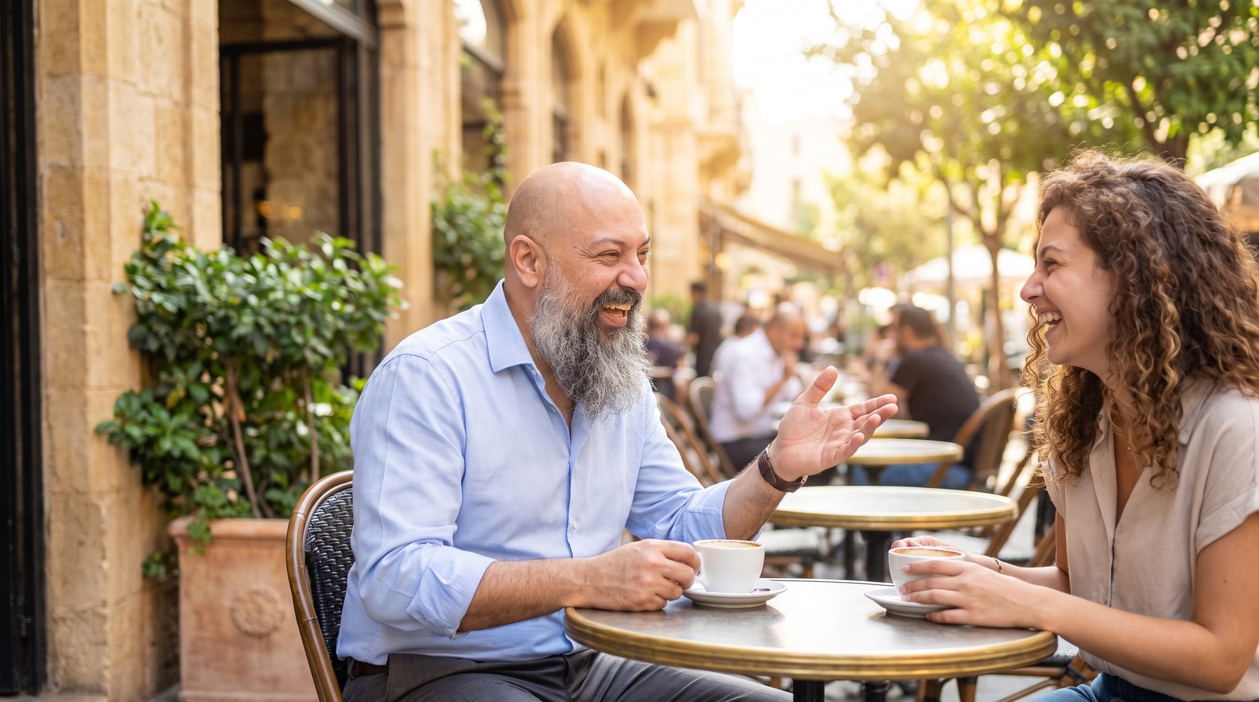 A relaxed conversation